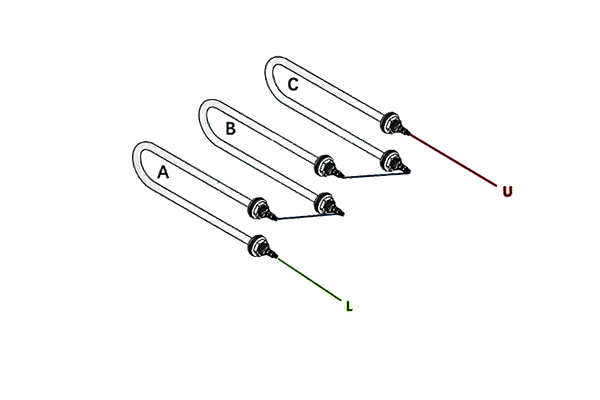 Схемы соединения ТЭНов. Последовательное соединение Схемы соединения ТЭНов. Последовательное соединение